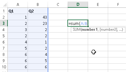mac excel insert equation for entire column
